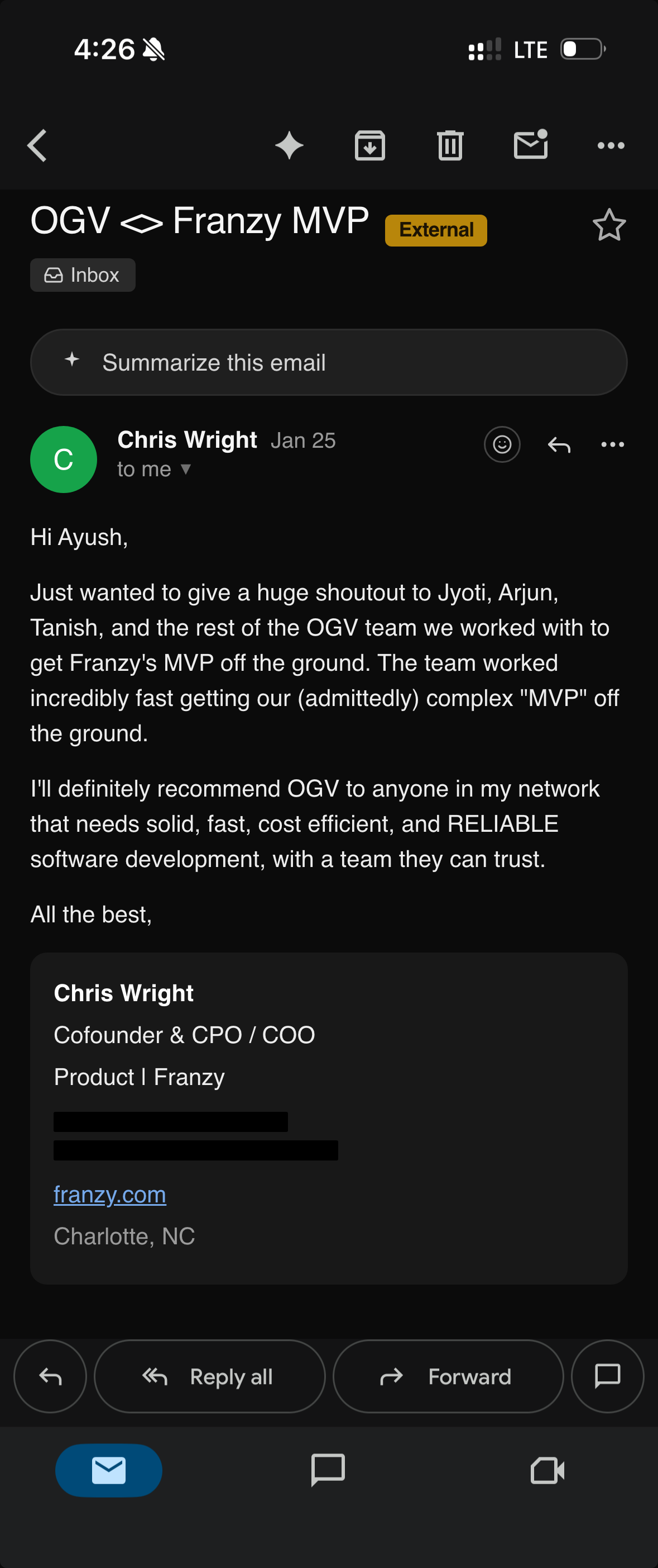 Chris Wright — Franzy