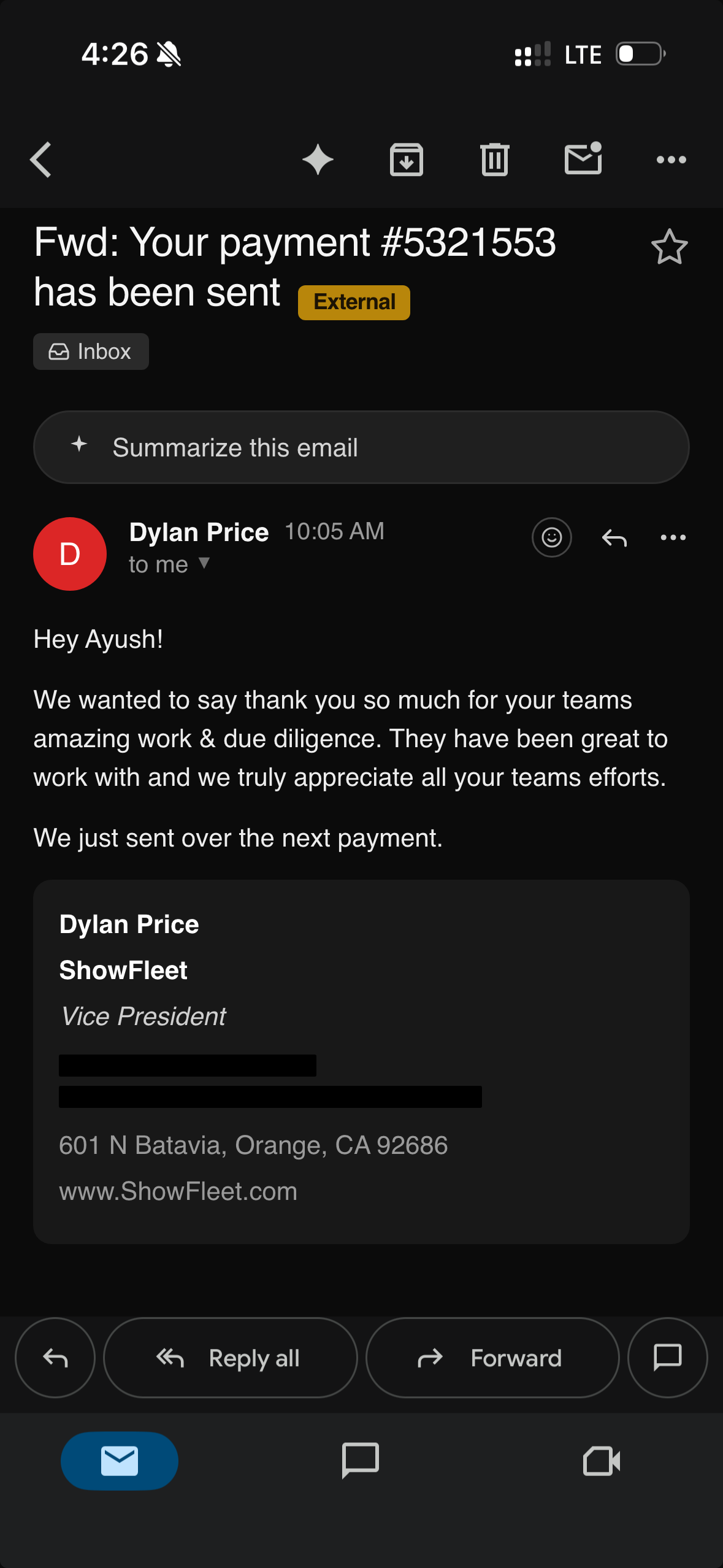 Dylan Price — ShowFleet