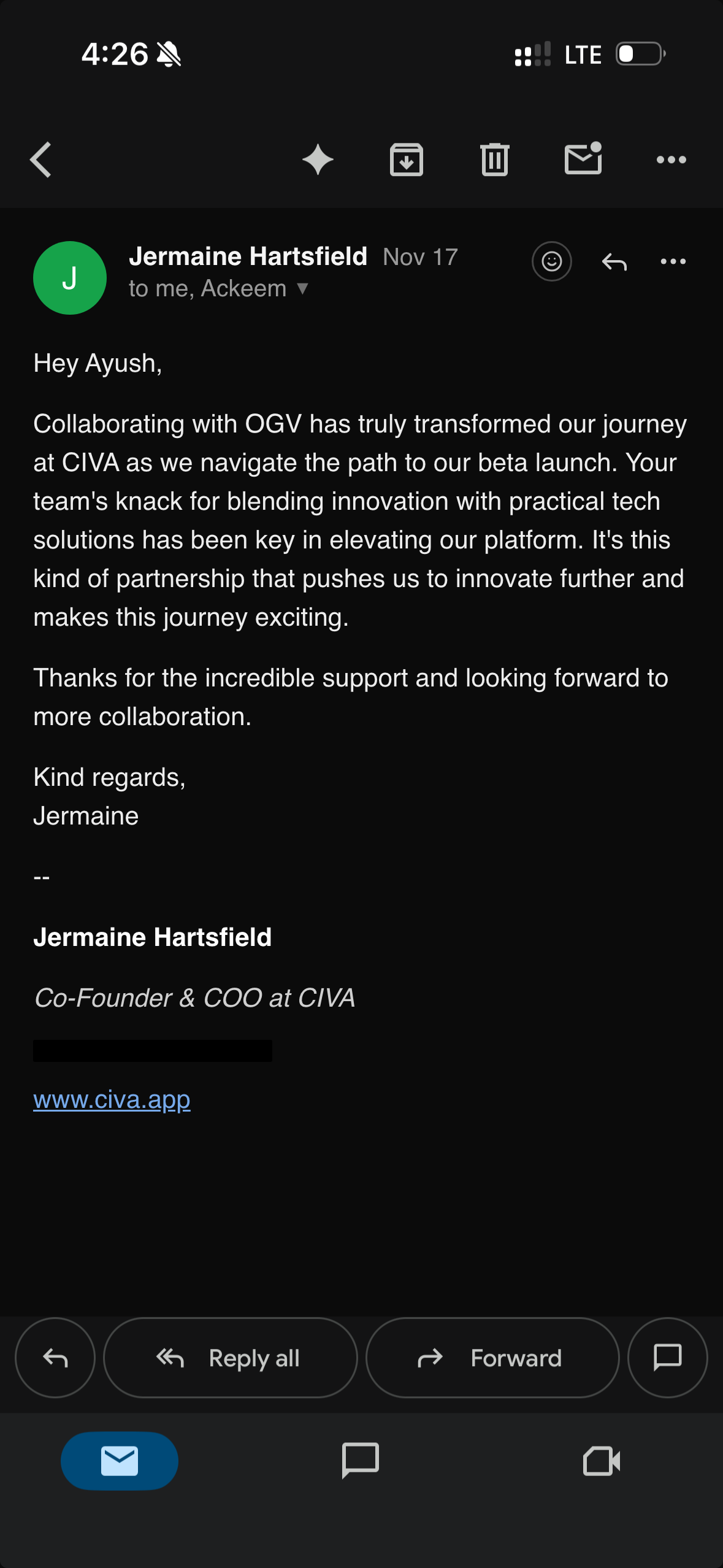 Jermaine Hartsfield — CIVA